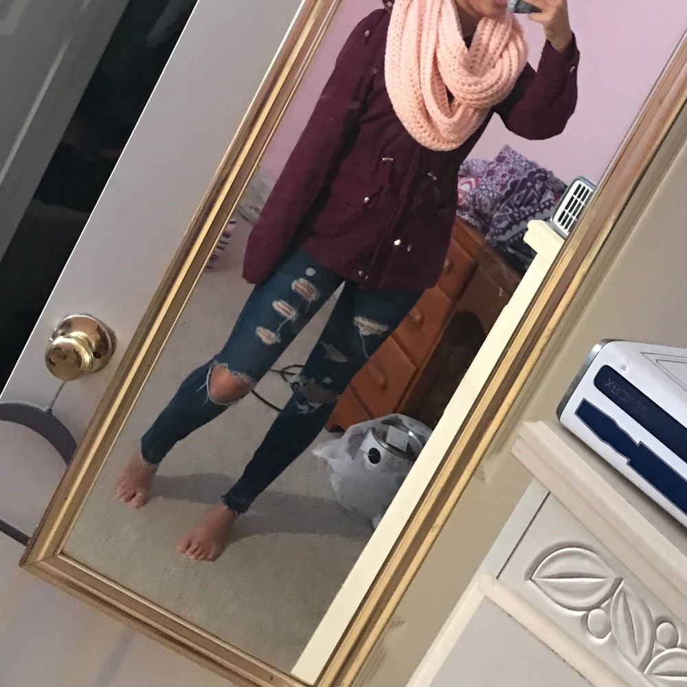 Pink scarf
